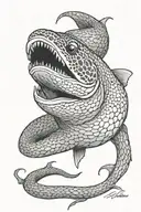moray eel tattoo design idea