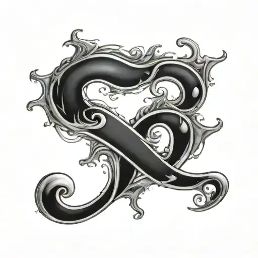 A mysterious question mark tattoo design idea
