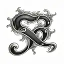 A mysterious question mark tattoo design idea