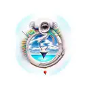 never give up tattoo design idea