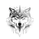 Wolf ,Eagle, Whale tattoo design idea
