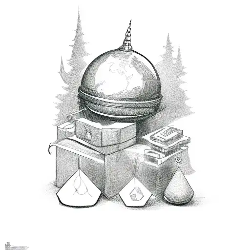 magic shop tattoo design idea