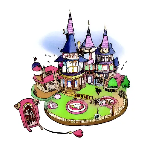 magic shop tattoo design idea