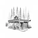 magic shop tattoo design idea