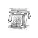 magic shop tattoo design idea