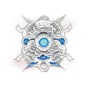 magic shop tattoo design idea