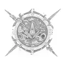 magic shop tattoo design idea