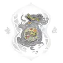 magic shop tattoo design idea