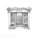 magic shop tattoo design idea