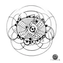 Ink a minimalist tattoo of a microphone with a camera lens as its base, symbolizing the fusion of journalism and videojournalism. tattoo design idea