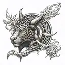 Mastermind Kali Eclipse stellarvore tattoo design idea