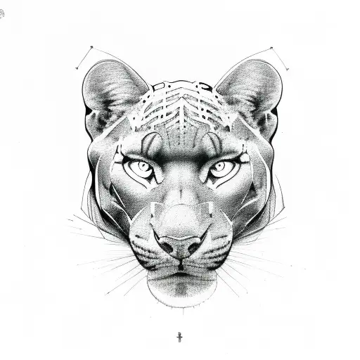 Panther tattoo design idea