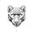 Panther tattoo design idea