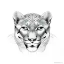 Panther tattoo design idea