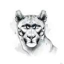 Panther tattoo design idea