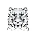 Panther tattoo design idea