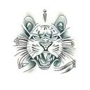 Panther tattoo design idea