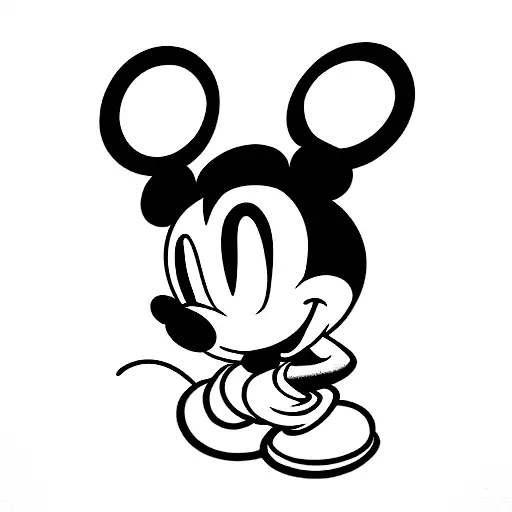mickey mouse tattoo design idea