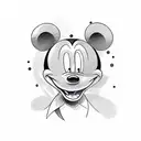 mickey mouse tattoo design idea