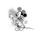 mickey mouse tattoo design idea