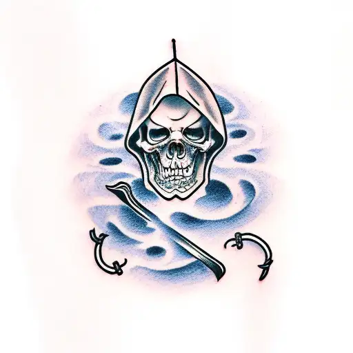 Grim Reaper tattoo design idea