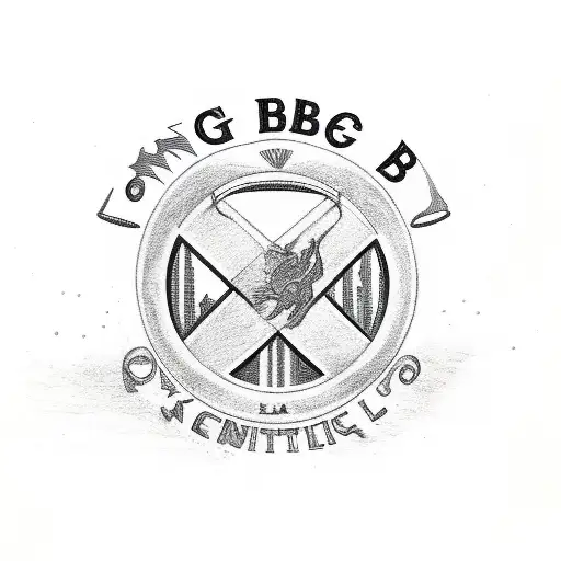 Long Beach logo combined with kc logo  tattoo design idea