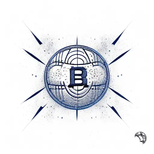 Long Beach combined with kc logo with basketball   tattoo design idea