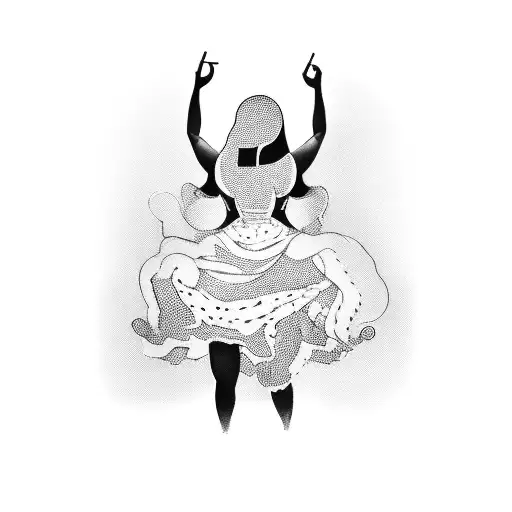 A silhouette of a person engaging in an exhibitionist act, capturing the thrill of being seen tattoo design idea