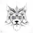 totem lion eagle bear tiger tattoo design idea