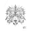 totem lion eagle bear tiger tattoo design idea