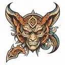 tribal hacker tattoo design idea