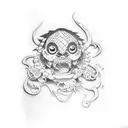 jinbei one piece tattoo design idea