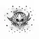 jinbei one piece tattoo design idea