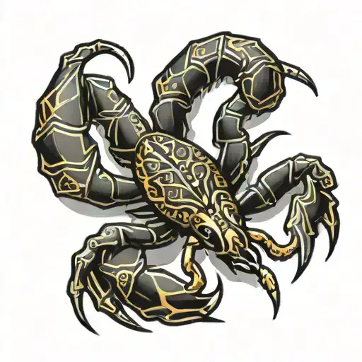 tribal scorpion tattoo tattoo design idea