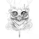 Steampunk tattoo design idea