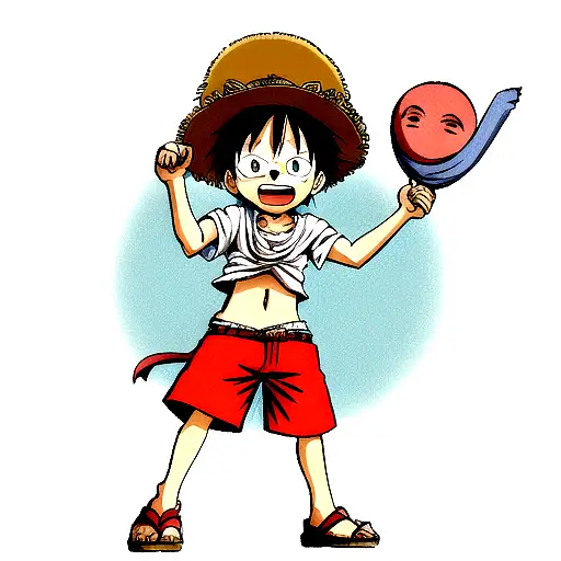 luffy tattoo design idea