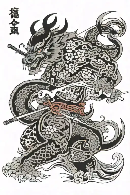shogun tattoo design idea
