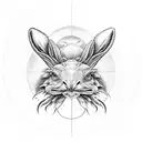 A crab, a hare, and an eagle sitting next to each other looking at the sunset  tattoo design idea