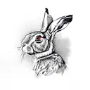 A hare, crab, boomerang and an eagle tattoo design idea