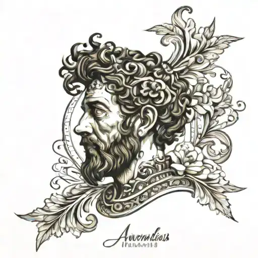 Marcus Aurelius tattoo design idea