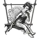 Emotional swing tattoo design idea