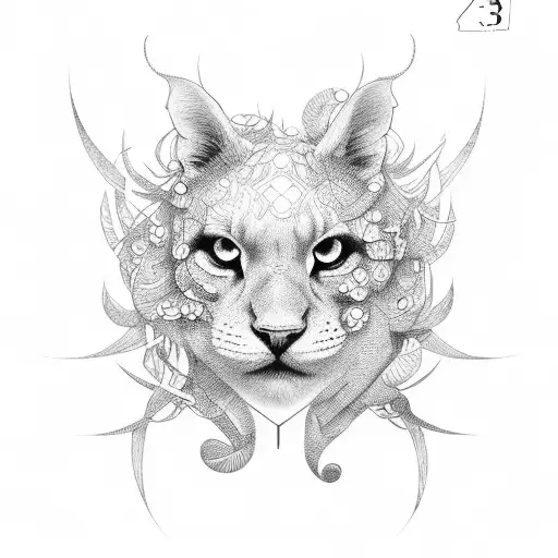 number 333 tattoo design idea