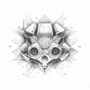 number 333 tattoo design idea