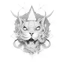 number 333 tattoo design idea