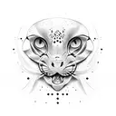 number 333 tattoo design idea