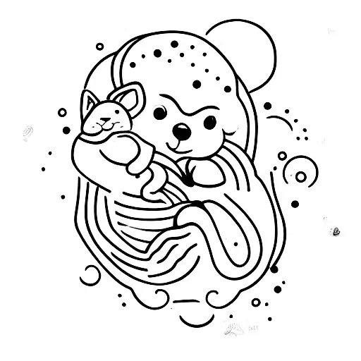 newborn tattoo design idea