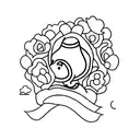 newborn tattoo design idea