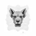 Cabeza de rhodesian tattoo design idea