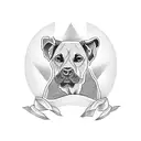 Cabeza de rhodesian tattoo design idea