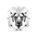 Cabeza de rhodesian tattoo design idea